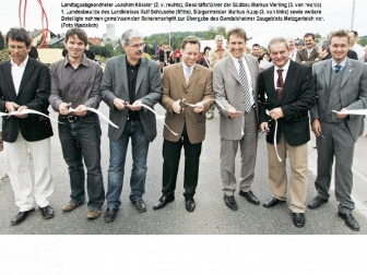 Eine "runde Sache" am Eingang von Gondelsheim