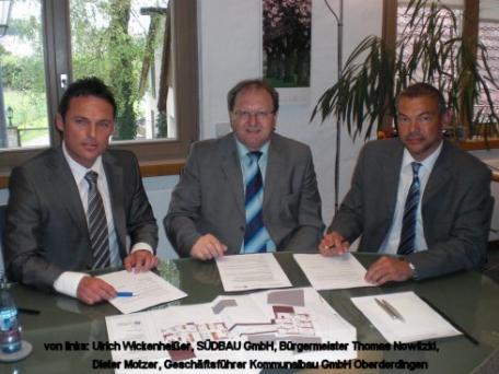 SÜDBAU GmbH baut für die Kommunalbau GmbH der Gemeinde Oberderdingen 8 Mietwohnungen